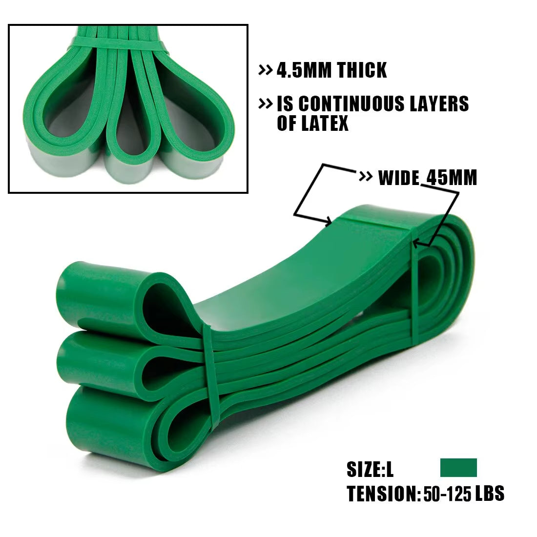 Pull up Assist Bands - Stretch Resistance Band - Mobility Band - Powerlifting Bands - by Perfect for Body Stretching Powerlifti