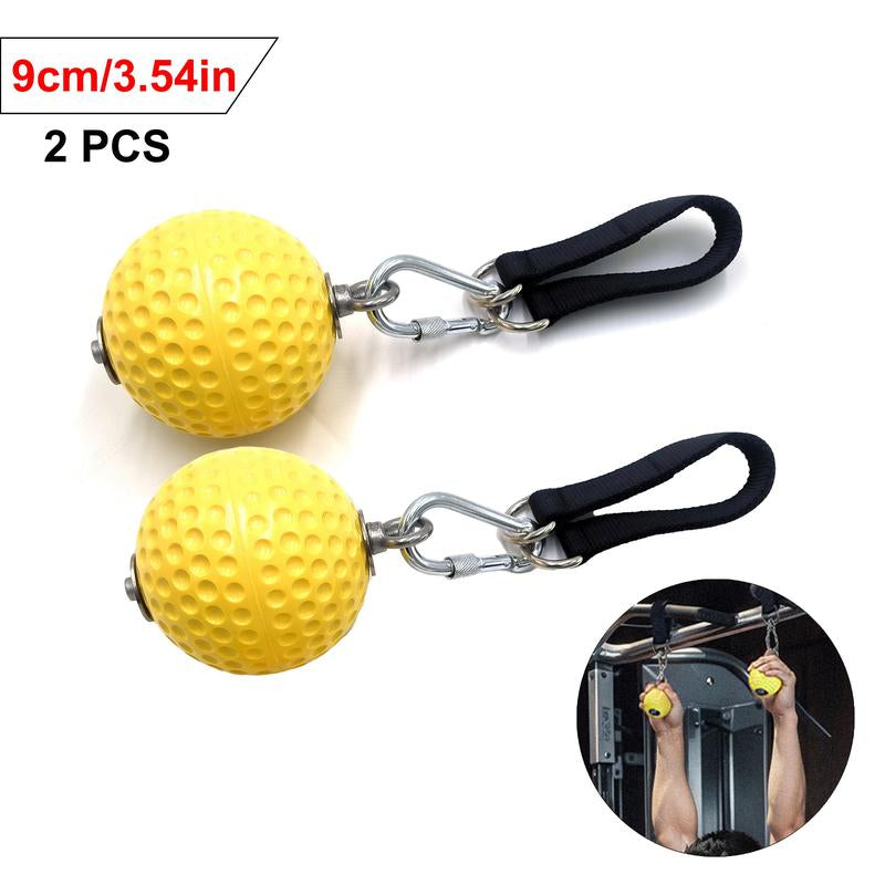 [Durable Grip Balls for Fitness] 2Pcs Non-Slip Pull-Up Grip Balls - Durable Hand Strength Training Device for Rock Climbing, Kettlebells & Fitness Workouts