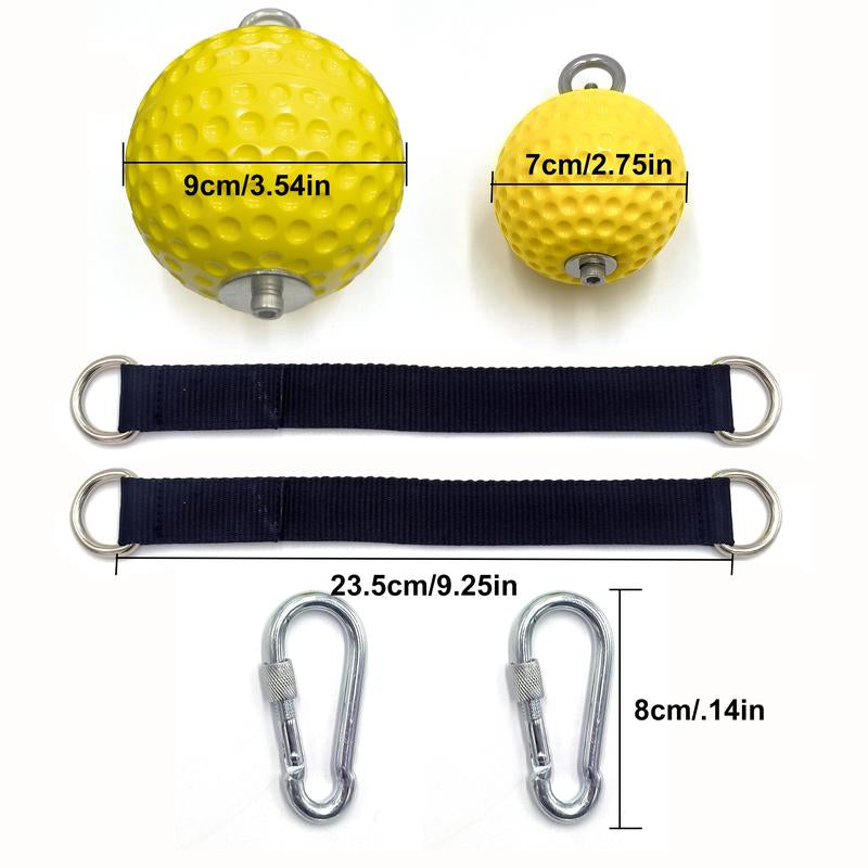 [Durable Grip Balls for Fitness] 2Pcs Non-Slip Pull-Up Grip Balls - Durable Hand Strength Training Device for Rock Climbing, Kettlebells & Fitness Workouts